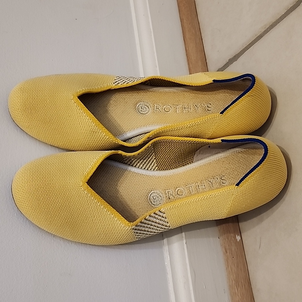 Rothy's light yellow 9
